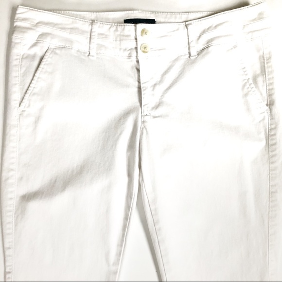 AMERICAN EAGLE White Straight Leg Ankle Pa… - Picture 4 of 8